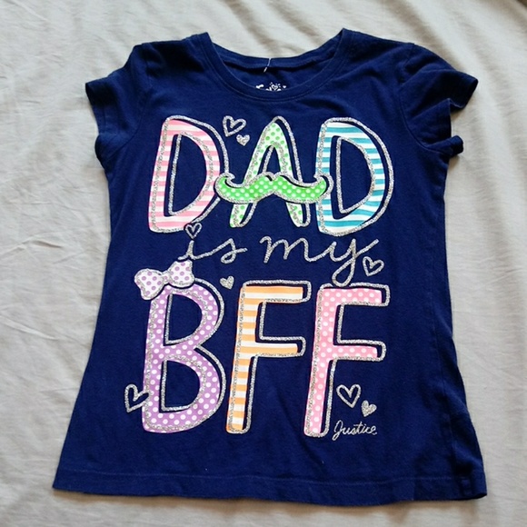 Justice Shirts Tops Size 10 Navy Blue Shirt Dad Bff Poshmark